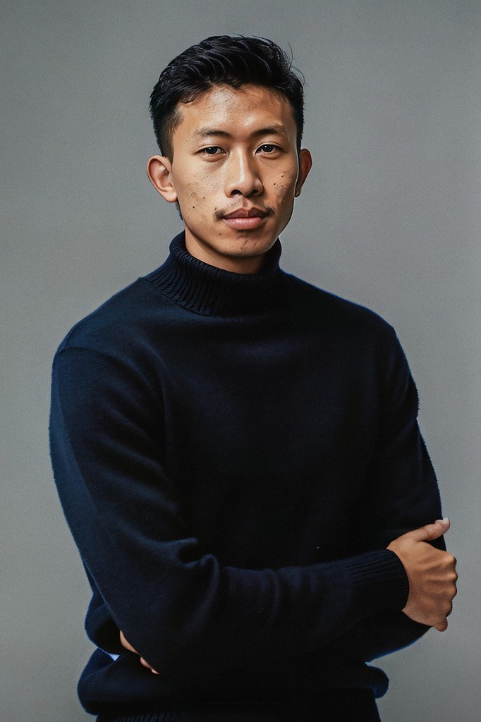 Sophisticated Turtleneck Portrait